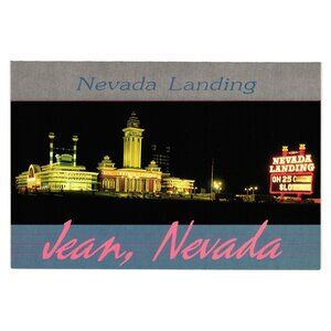 Jean Nevada Landing Hotel Casino Vintage Postcard Vacation Gambling Riverboat